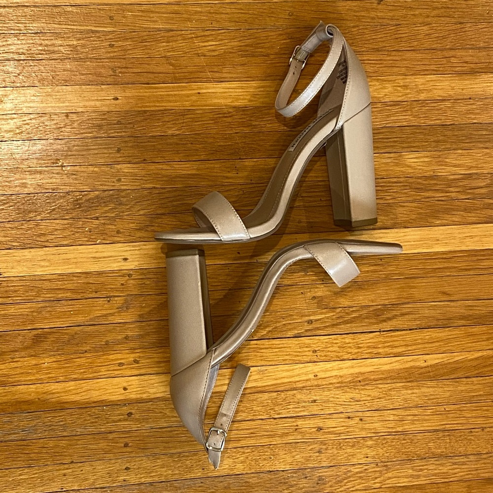Nude Steve Madden Leather Heels